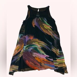Signature by Robbie Bee Colorful Asymmetrical Sleeveless Dress 16